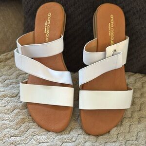 Andre Assous White Sandals